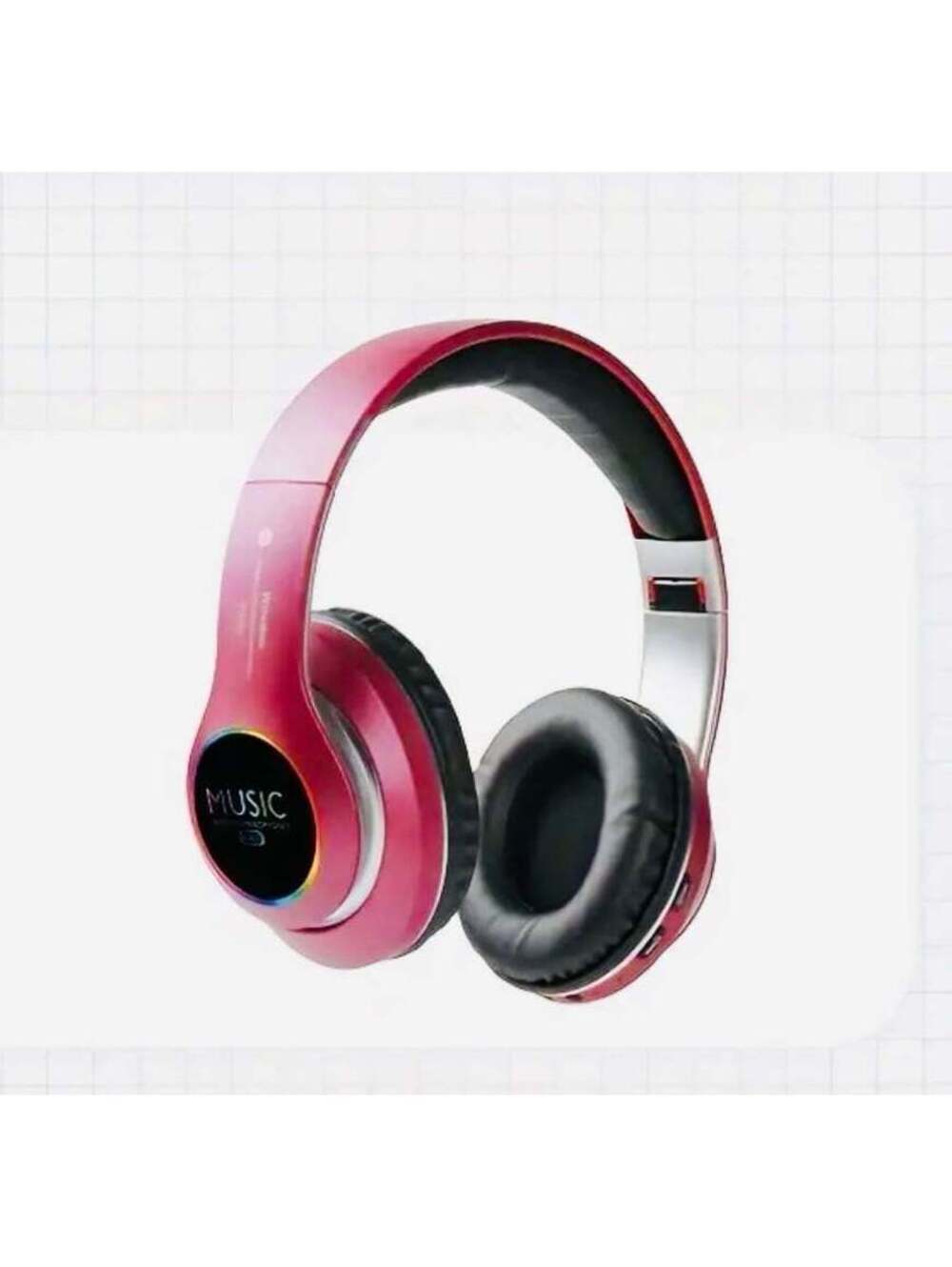 New - Superior Sound - Wireless Stereo Headphones - Red